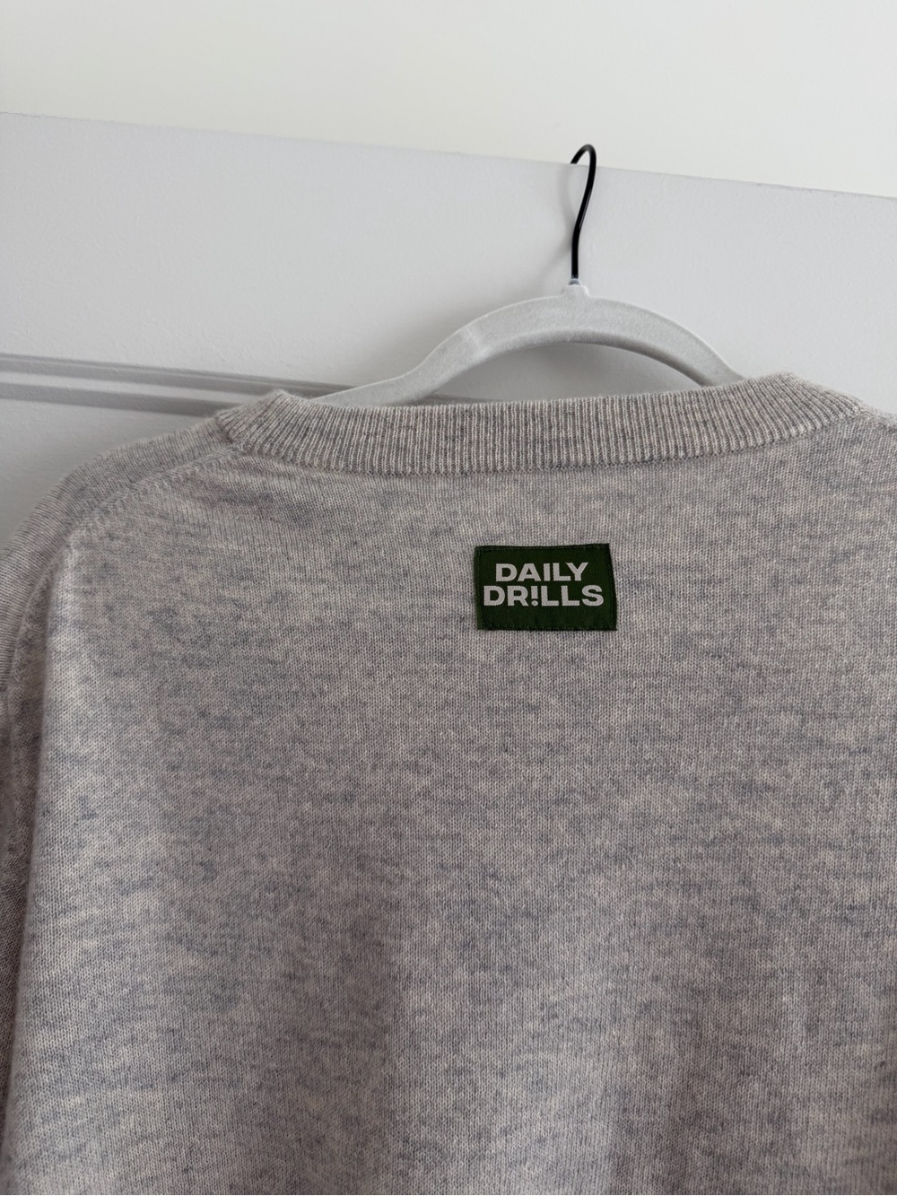 Daily Drills Grey Cashmere Sweater
